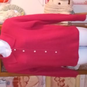 NWOT Vintage 80s,Silk,Angora Rabbit Hair & Lambswool,Hot Pink,Super Soft Sweater
